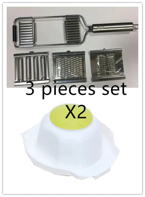 Stainless Steel Grater, Vegetable And Fruit Slicer, Peeler WEM Support (www.WEM.support)