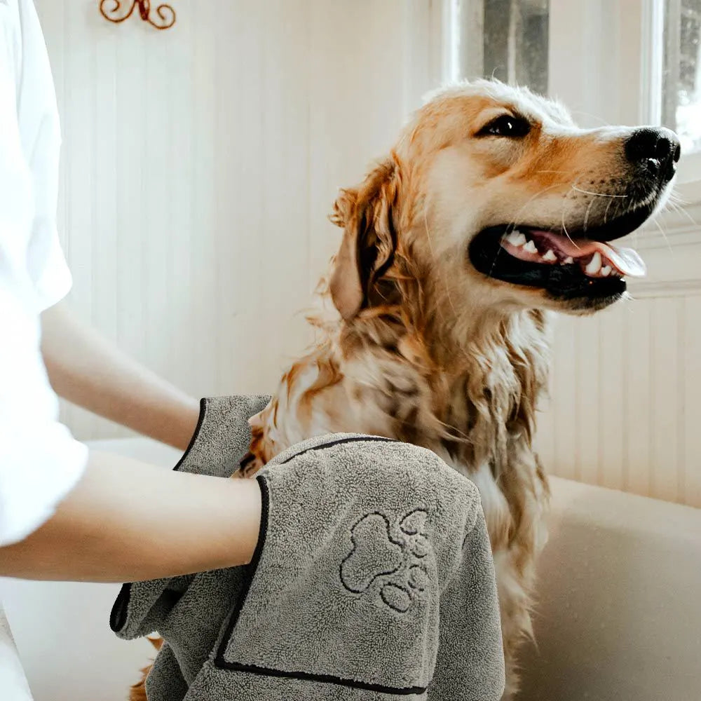 Super Absorbent Dog Bathrobe Towel HejK.com