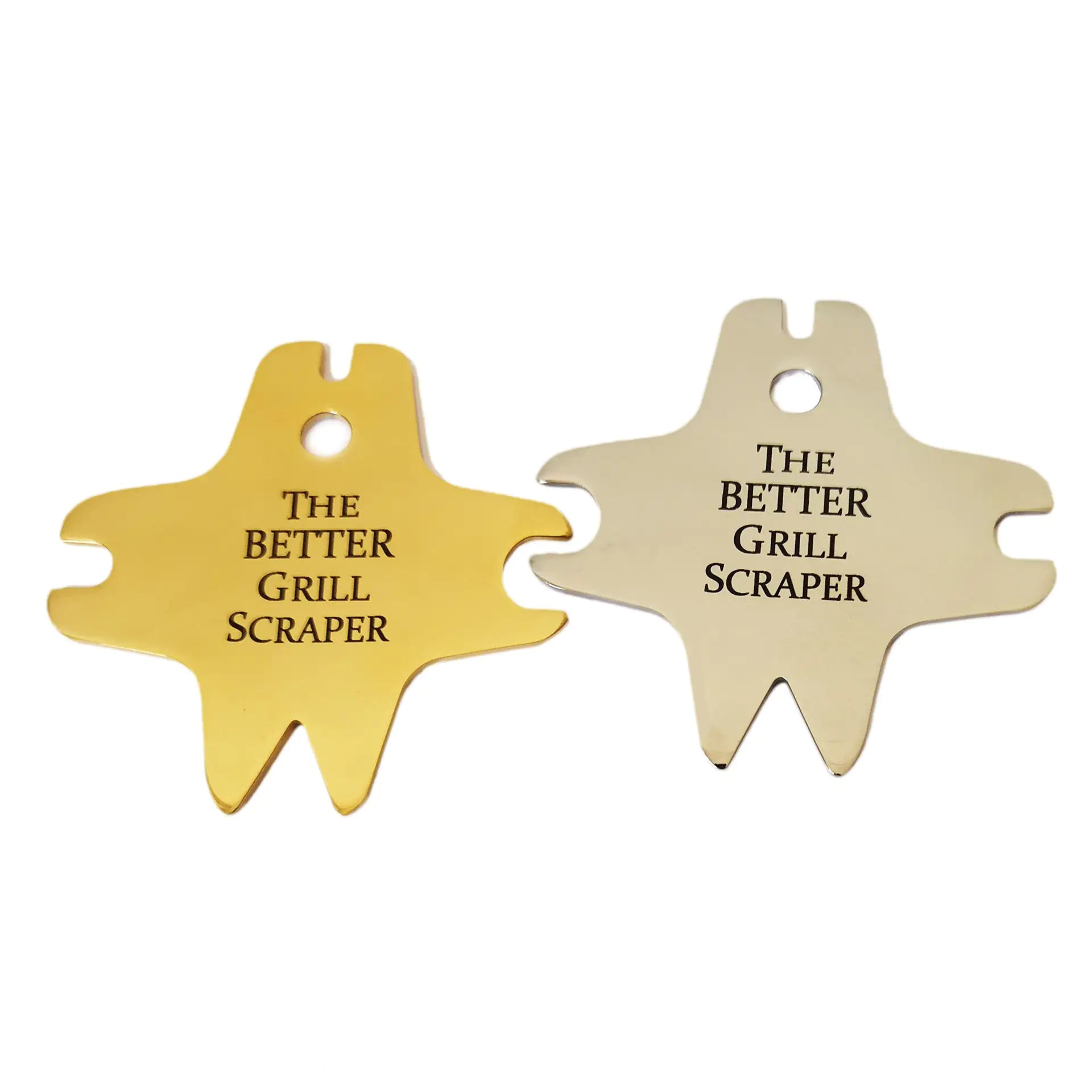 Stainless steel barbecue scraper WEM Support (www.WEM.support)