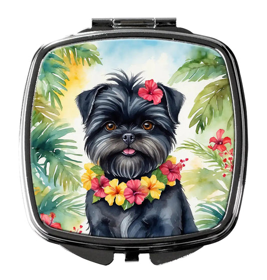 Affenpinscher Luau Compact Mirror WEM Support (www.WEM.support)