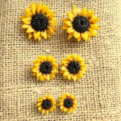 Sunflower (you are my sunshine) Stud Earrings WEM Support (www.WEM.support)