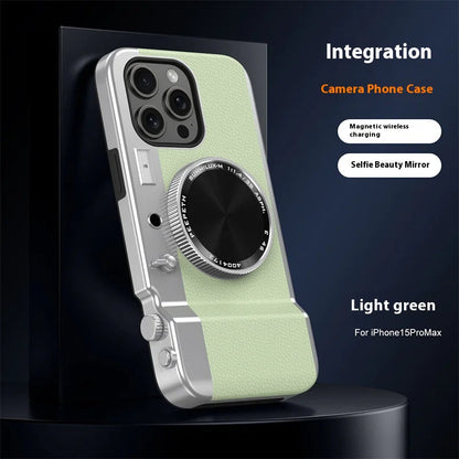 Bluetooth Camera Magnetic Mirror Phone Case WEM Support (www.WEM.support)
