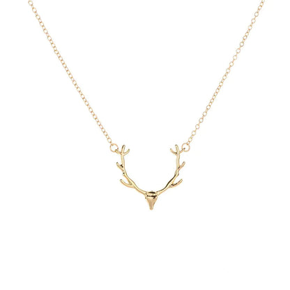 Deer Antlers Pendant Necklace WEM Support (www.WEM.support)
