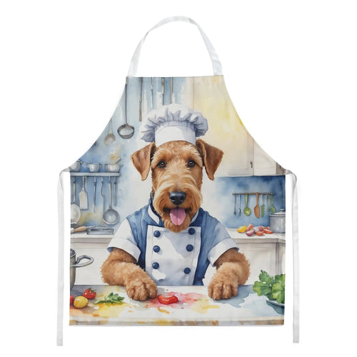 Airedale Terrier The Chef Apron WEM Support (www.WEM.support)