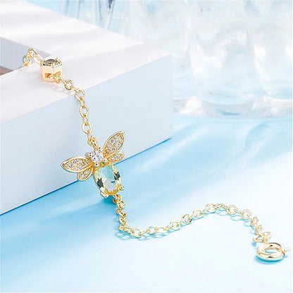 Crystal Bee Bracelet - Matches others WEM Support (www.WEM.support)
