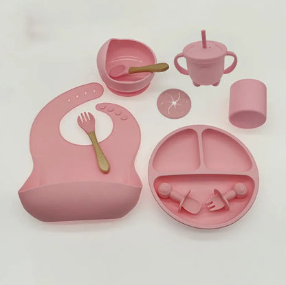 Conjunto de Talheres de Silicone para Alimentação de Bebês