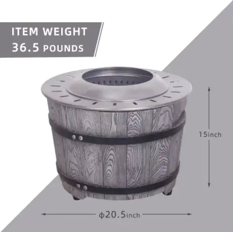 Smokeless Fire Pit Fueled By Wood Pelletsbrancheswood With A Woody Appearance WEM Support (www.WEM.support)