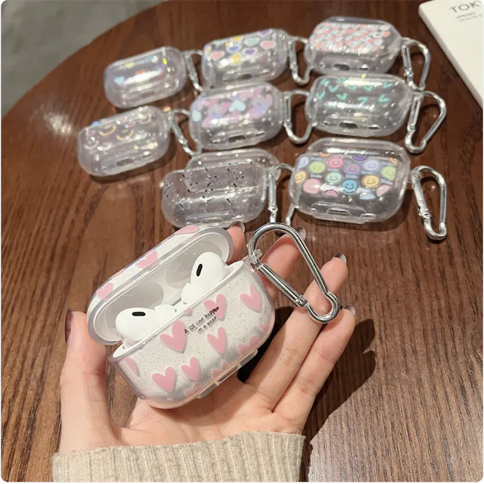 Sparkling Pink Love Headset Cover HejK.com