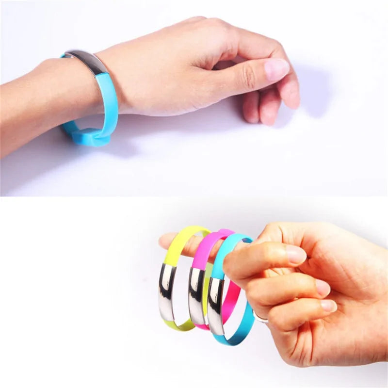 Outdoor Colorful Mini Micro USB Bracelet Charger WEM Support (www.WEM.support)