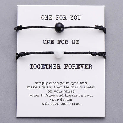 Natural Stone Bead Bracelet WEM Support (www.WEM.support)