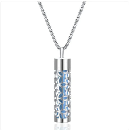 316L Stainless Steel Perfume Oil Diffuser Necklace WEM Support (www.WEM.support)