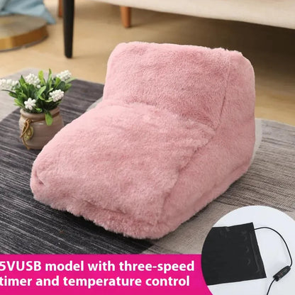 Electric Rabbit Fur Foot Warmer WEM Support (www.WEM.support)