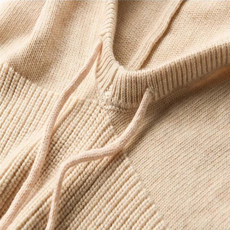 Cozy Knit All-in-One Hat & Scarf Pullover WEM Support (www.WEM.support)