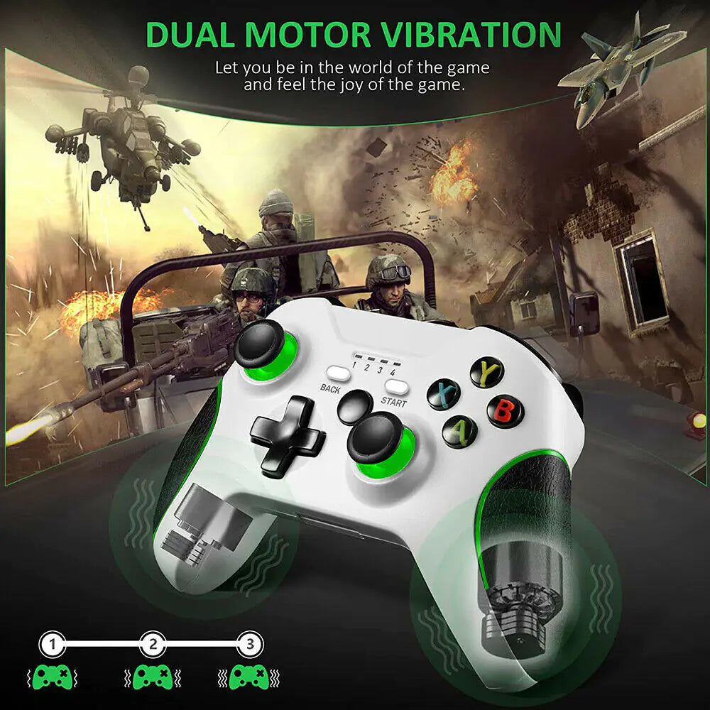 Wireless Controller For Microsoft Xbox One / S / X / E / Windows 7 8 10 PC 2.4G WEM Support (www.WEM.support)