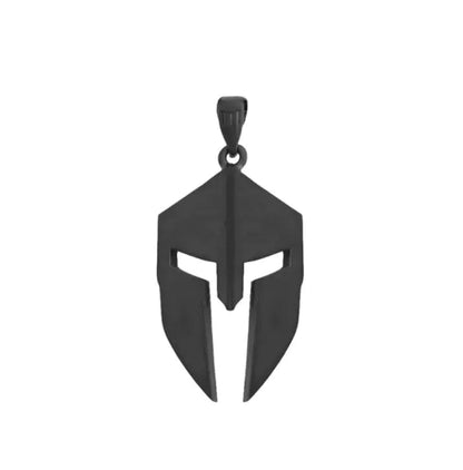 Classic Minimalist Hero Of Sparta Mask Pendant Necklace Man's Stainless Steel Necklace Titanium Steel Ornament WEM Support (www.WEM.support)