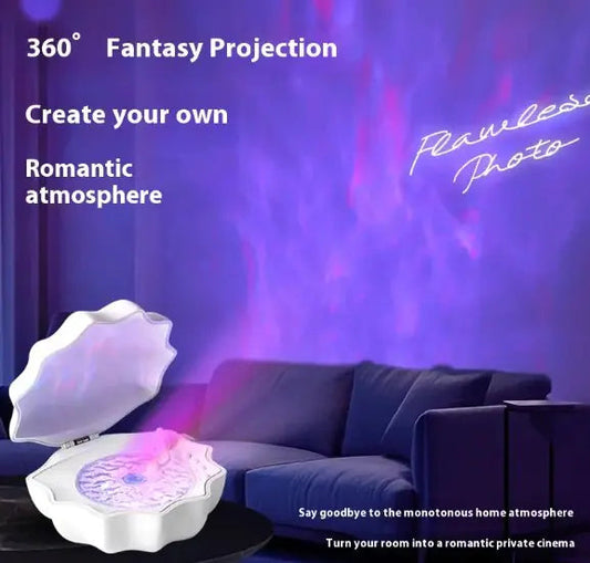 Shell Music Box with Projection Light WEM Support (www.WEM.support)