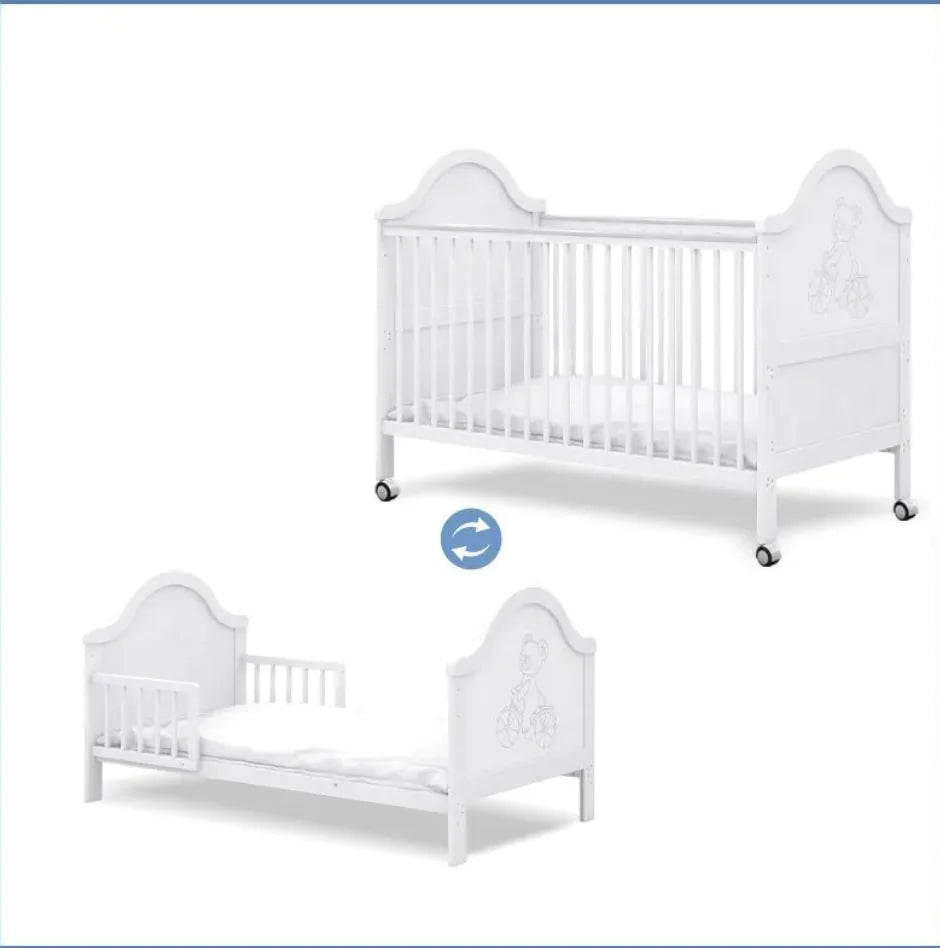 Multi-Function Pine Baby Bed WEM Support (www.WEM.support)