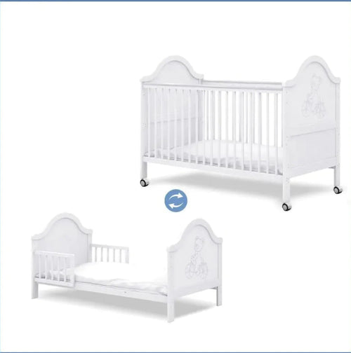 Multi-Function Pine Baby Bed WEM Support (www.WEM.support)
