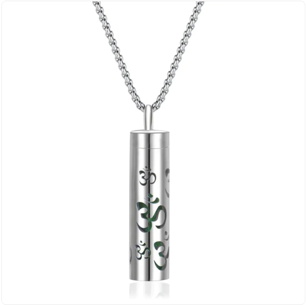 316L Stainless Steel Perfume Oil Diffuser Necklace WEM Support (www.WEM.support)