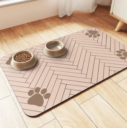 Quick-Dry Diatom Pet Feeding Mat WEM Support (www.WEM.support)