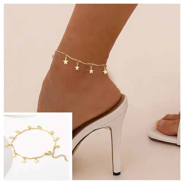 Adjustable Snake Chain Anklet for Women Girls WEM Support (www.WEM.support)