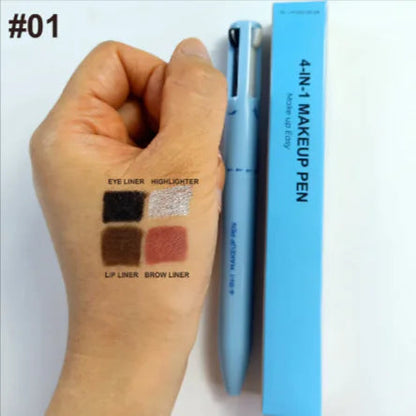 4-in-1 Cosmetic Brush – Highlight, Lip, Eye & Brow Pencil WEM Support (www.WEM.support)