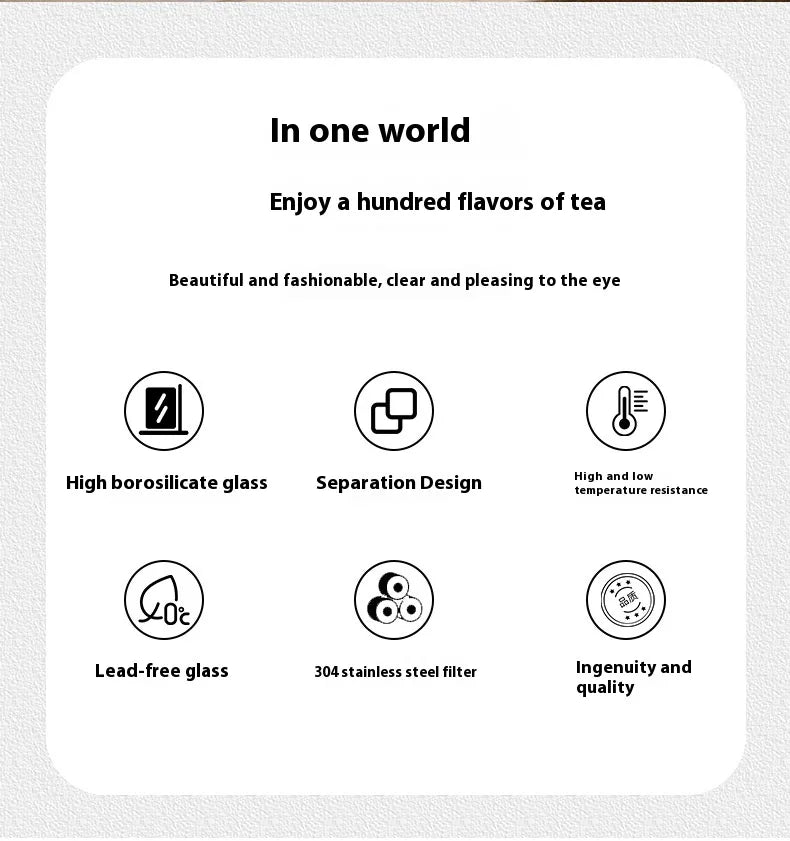 Teapot Separation Cup Tea Set WEM Support (www.WEM.support)