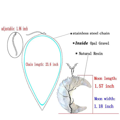Pingente Lua Árvore da Vida