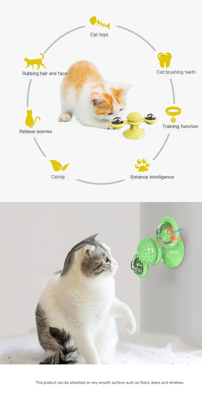 Brinquedo Catavento Rotativo para Gatos