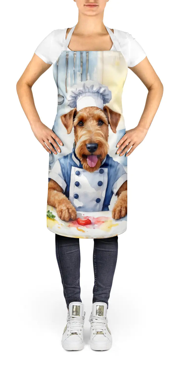Airedale Terrier The Chef Apron WEM Support (www.WEM.support)