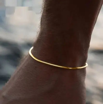 Stainless Steel Octagonal Snake Bone Bracelet