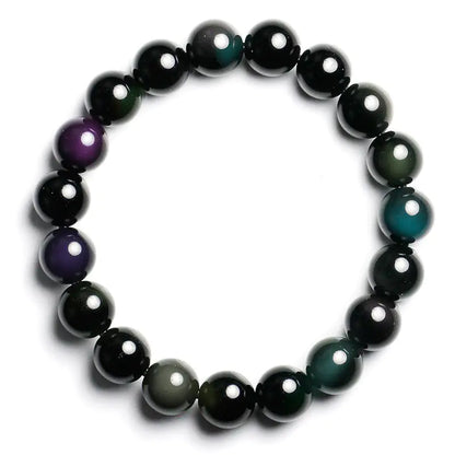 Rainbow Eye Obsidian PI Xiu Couples Bracelet