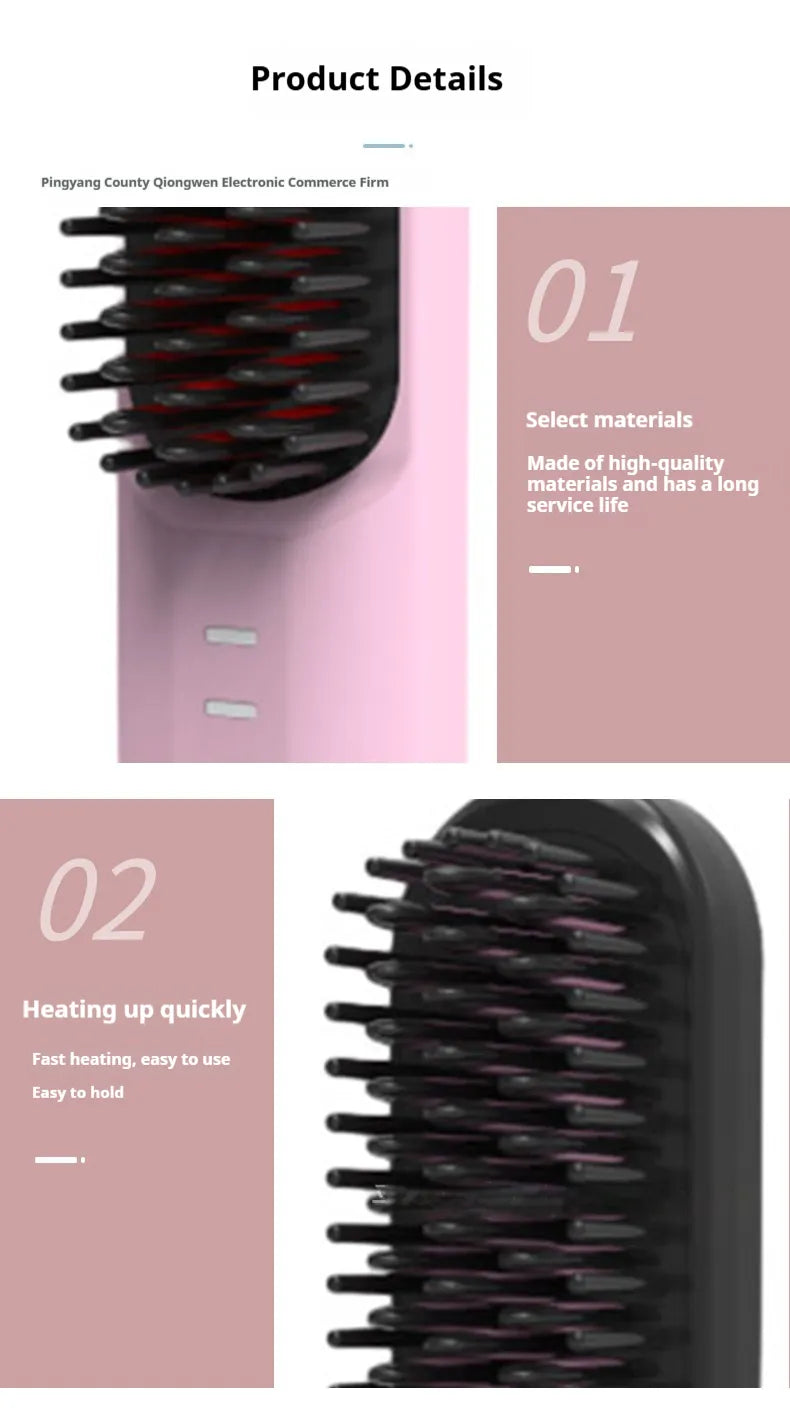 Dual-Purpose  Rolling and Straightening Brush