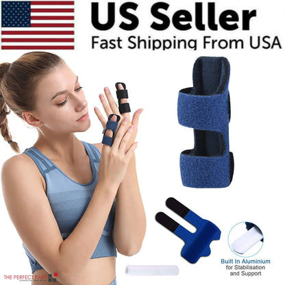 Adjustable Trigger Finger Splint Straightener Corrector Brace Support Protector WEM Support (www.WEM.support)