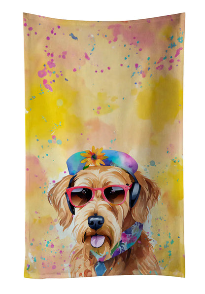 Airedale Terrier Hippie Dawg Kitchen Towel WEM Support (www.WEM.support)