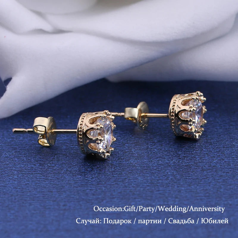 Zircon Stud Earrings WEM Support (www.WEM.support)