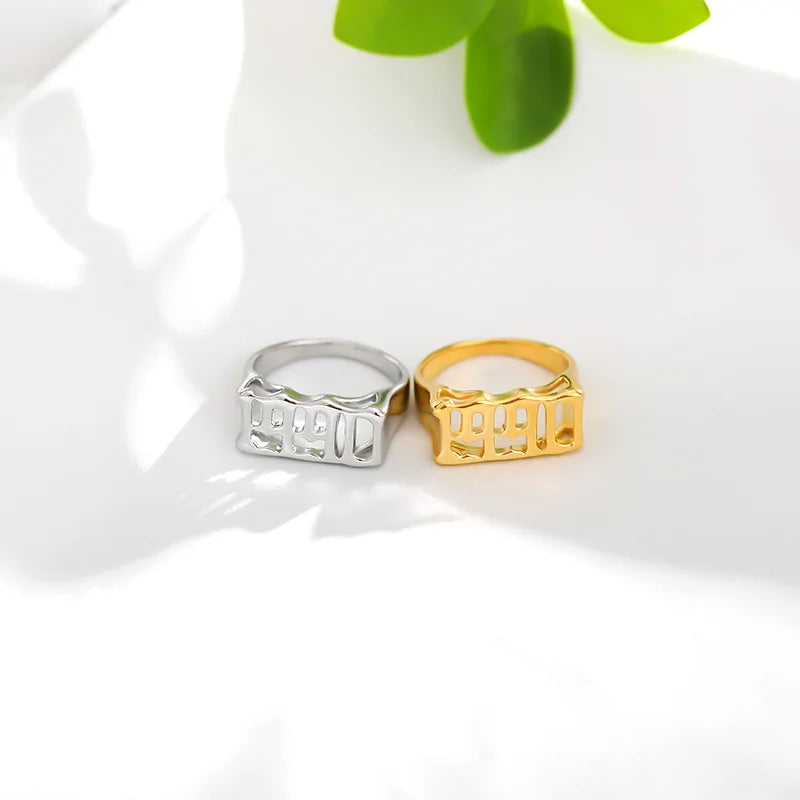 Stainless Steel Ring Year WEM Support (www.WEM.support)