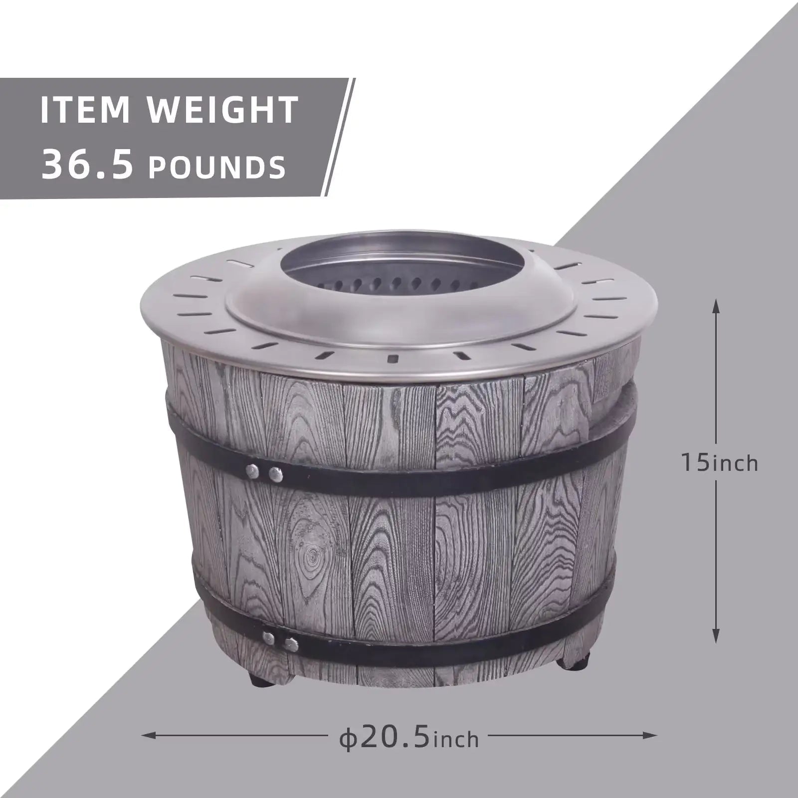 Smokeless Firepit With Wood Pellet Twig Wood As The Fuel, Wood Look WEM Support (www.WEM.support)