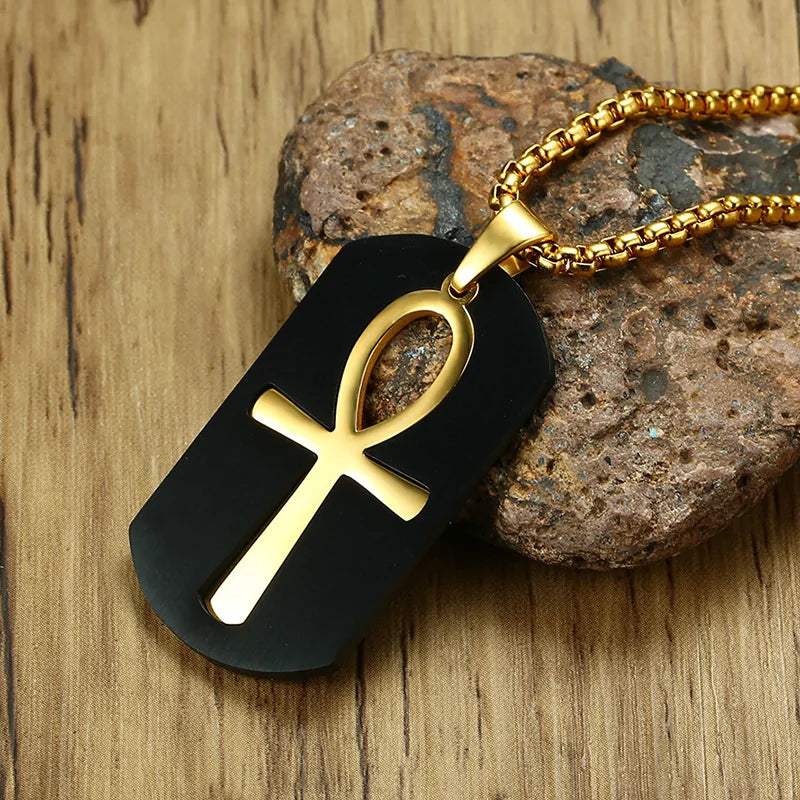Removable Ankh Cross Necklace WEM Support (www.WEM.support)