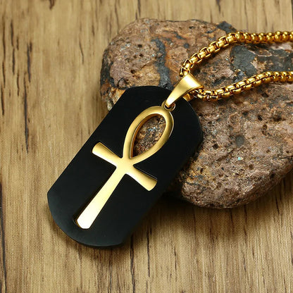 Removable Ankh Cross Necklace WEM Support (www.WEM.support)