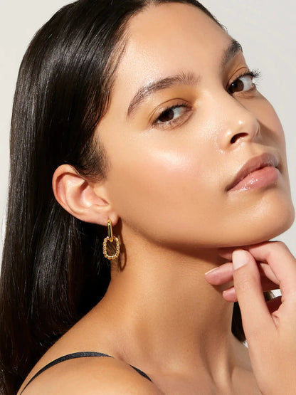 Sterling Silver Double Ring Earrings WEM Support (www.WEM.support)