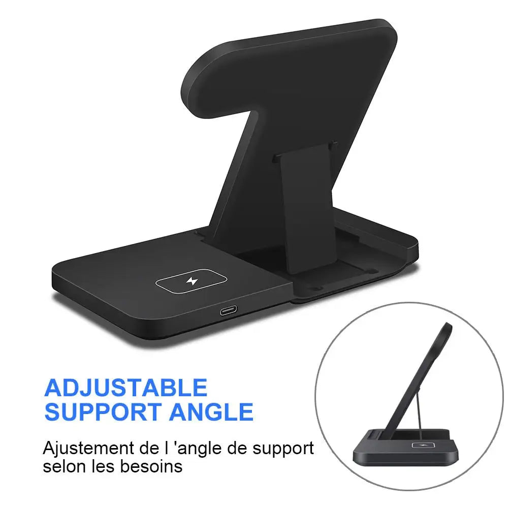 3-in-1 Wireless Fast Charging Dock Station WEM Support (www.WEM.support)