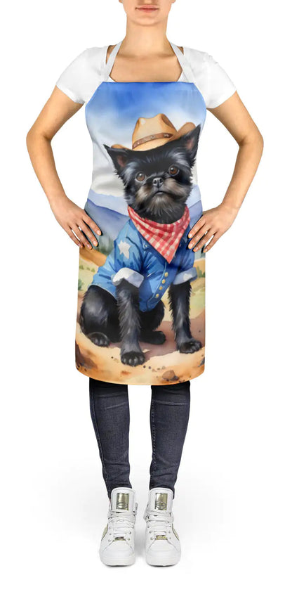Affenpinscher Cowboy Welcome Apron WEM Support (www.WEM.support)
