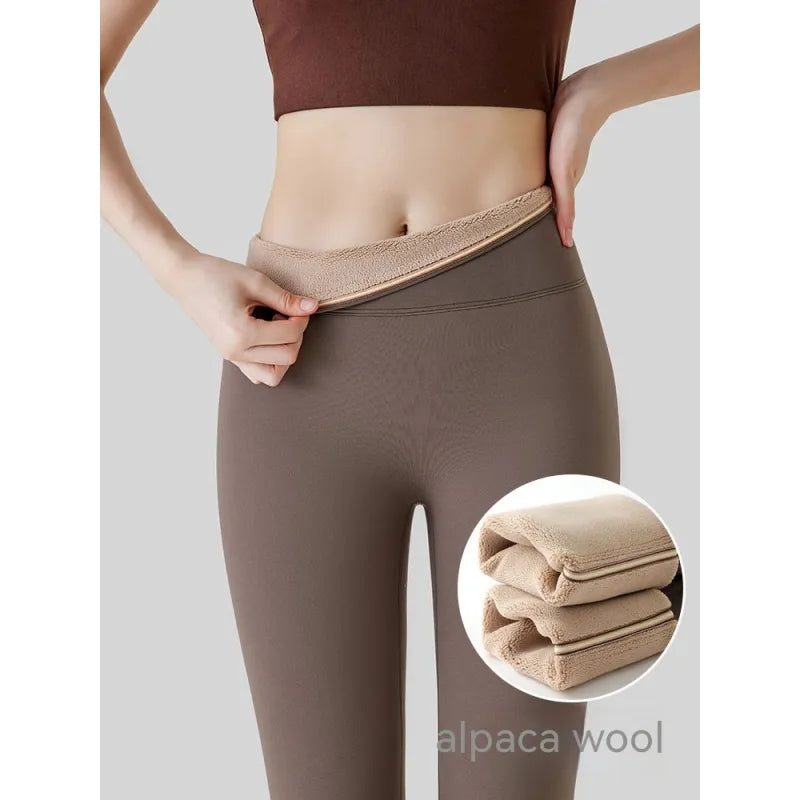 Fleece-lined Thick High Waist Hip Lift Leggings For Women WEM Support (www.WEM.support)