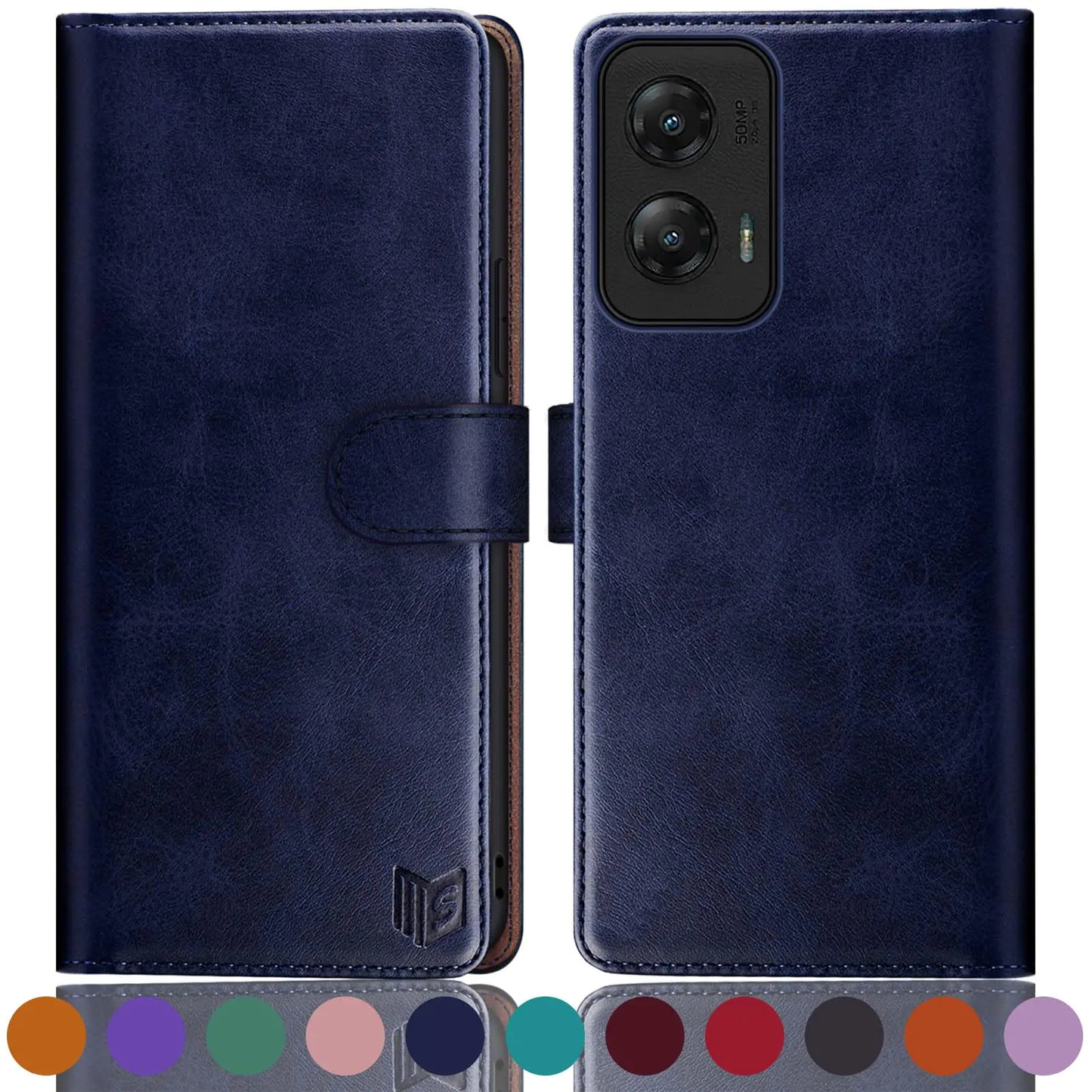 SUANPOT for Moto G Stylus 5G 2024 Wallet case with RFID Blocking Credit Card Holder,Flip Book PU Leather Protective Cover Women Men for Stylus 5G 2024 Phone case Purple