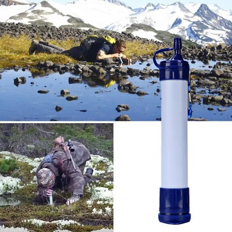 Tragbarer Outdoor Survival Wasser Life Straw WEM Support (www.WEM.support)