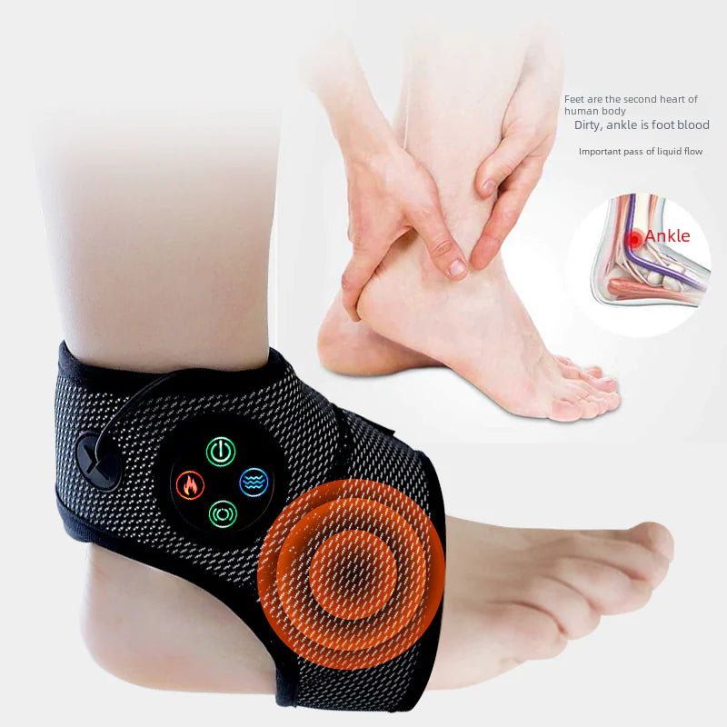 Massageador de Tornozelo com Vibração Aquecida