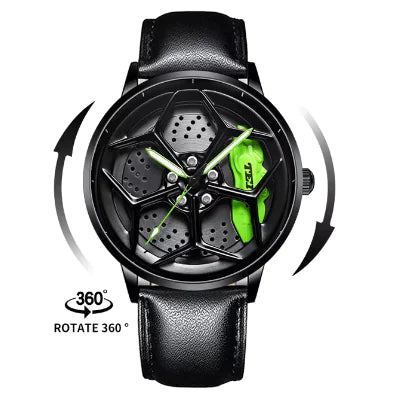 Car Wheel Hub Quartz Watch - Military Sport Design WEM Support (www.WEM.support)