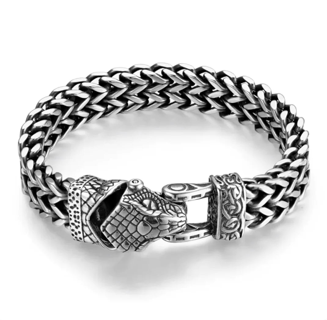 Titanium Viking Punk Bracelet WEM Support (www.WEM.support)