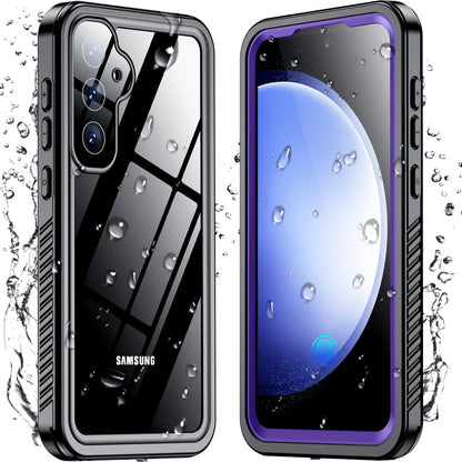 Temdan Crystal Clear Designed for Samsung Galaxy S23 Case,[Anti-Yellowing][Military Grade Drop-Proof] Slim Fit Soft TPU + PC Shockproof Case-Clear